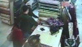 Çarşaf hırsızları kameraya yakalandı