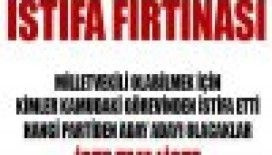 İstifa fırtınası