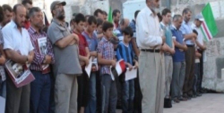 Kocatepe Camii'nde Mısır'da katledilenler için gıyabi cenaze namazı kılındı