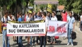 Çanakkale’de Mısır olaylarını protesto yürüyüşü