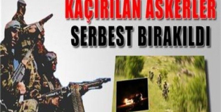 Diyarbakır'da kaçırılan askerler serbest bırakıldı