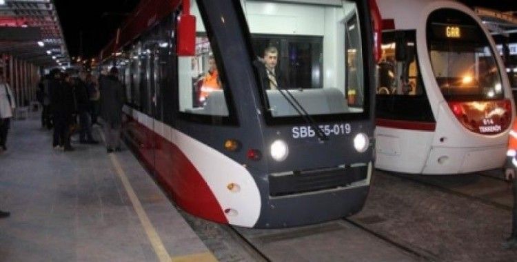 Çin’den alınan tramvayın test sürüşleri devam ediyor