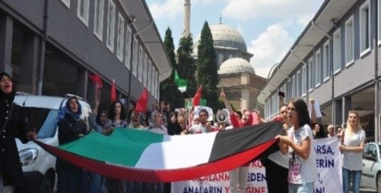 Balıkesir'de İsrail protestosu