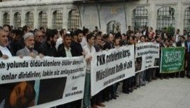 Kobani olaylarında ölenler için gıyabi cenaze namazı kılındı