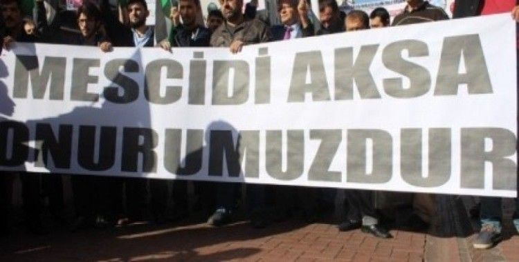 Bartın'da İsrail protesto edildi