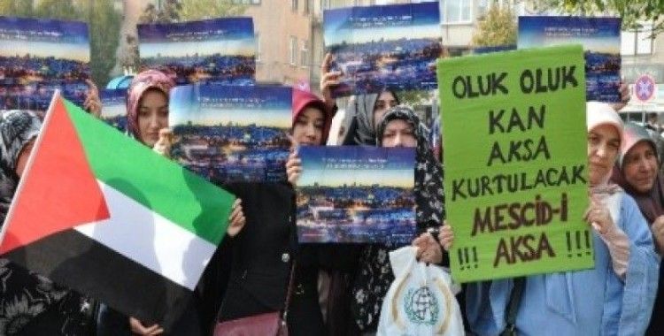 Balıkesir'de İsrail protestosu