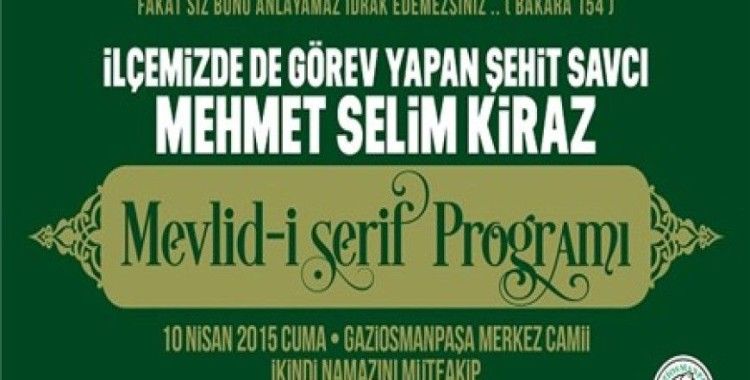Gaziosmanpaşa Belediyesi, Savcı Mehmet Selim Kiraz’ı unutmadı