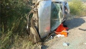 Osmaneli'de otomobil takla attı, 1 ölü, 4 yaralı