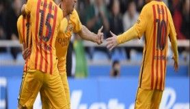 Barcelona fena patladı, Luis Suarez tarihe geçti