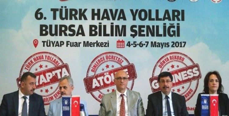 THY 6. Bursa Bilim Şenliği'nde 150 deney yapılacak