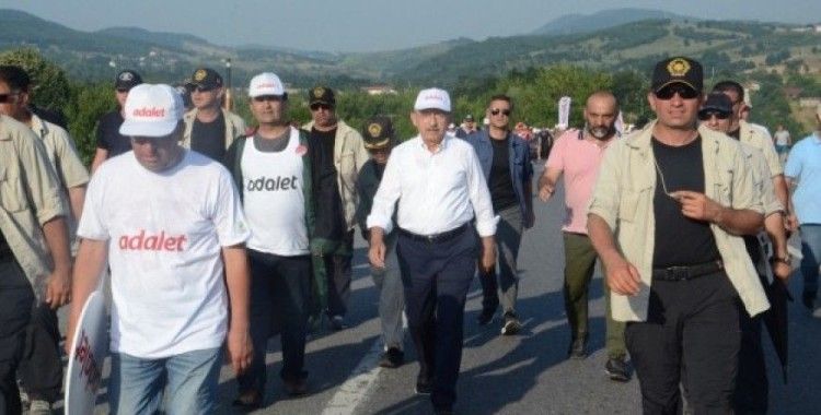 CHP'nin yürüyüşü 20. gününde