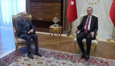 Erdoğan Bahçeli'yle görüştü