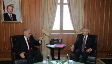 Başbakan Yıldırım Kemal Kılıçdaroğlu’yla görüştü