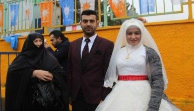 Nikahı kıydılar, Erdoğan'a koştular