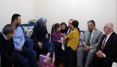 Erdoğan 15 Temmuz gazisini ziyaret etti