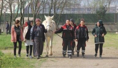 Dokunmaya korktukları atların seyisi oldular