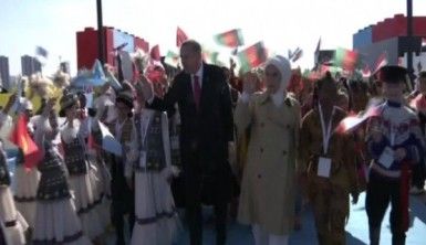 Cumhurbaşkanı Erdoğan, 'Dünya Çocukları'nı kabul ediyor