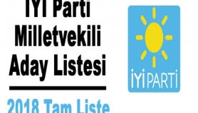 İYİ Parti Aday Listesi açıklandı, Tam liste 2018