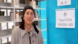 Emekli öğretmenden üniversite kütüphanesine kitap bağışı