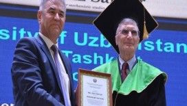 Nobel ödüllü bilim adamı Aziz Sancar'a Özbekistan'da fahri doktora