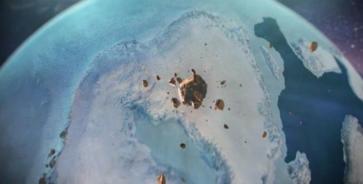 Grönland'de buz tabakası altında dev krater keşfedildi