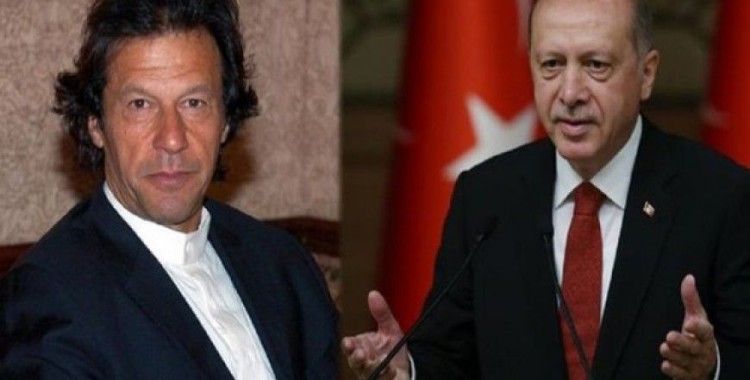 Cumhurbaşkanı Erdoğan Pakistan Başbakanı Han ile bir araya geldi