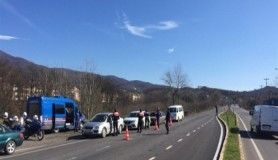 Sakarya'da helikopterli denetimlerde sürücülere ceza yağdı