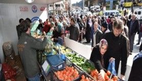 Trabzon'da hafta sonu kurulan tanzim satış yerine ilgi artıyor