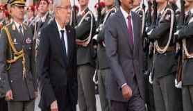 Katar Emiri El Sani Avusturya Cumhurbaşkanı Bellen ile görüştü