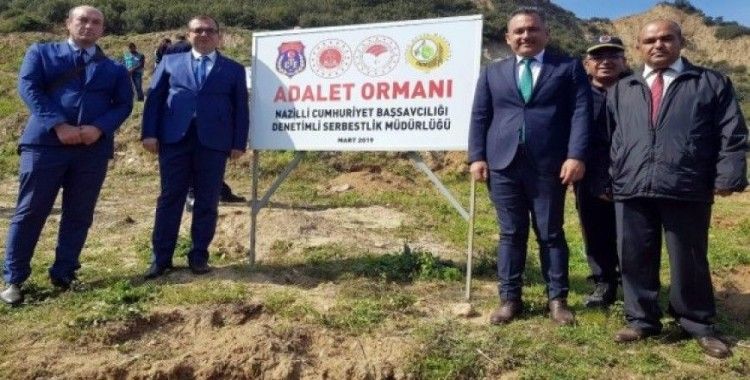 Nazilli’de ‘Adalet Ormanı’ yeşeriyor