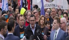 Avustralya'da işçilerden protesto