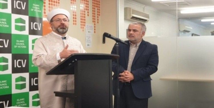 Diyanet İşleri Başkanı Ali Erbaş Avustralya'da Müslüman toplumu ile bir araya geldi