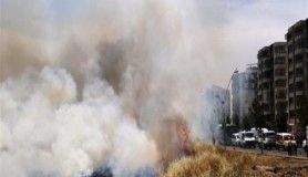 Diyarbakır'da anız yangınları hayatı felç etti