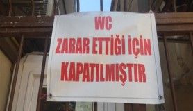 Bursa'da umumi tuvalet iflas etti