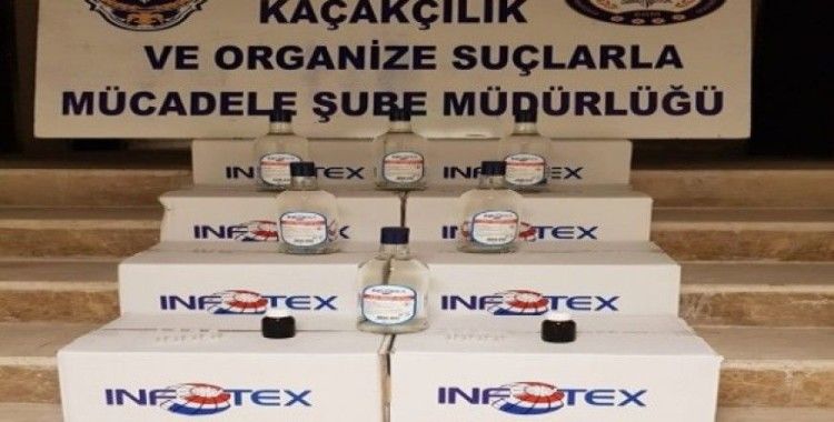 İş yerinde kaçak alkol ve sigara bulunduran şüpheliler yakalandı
