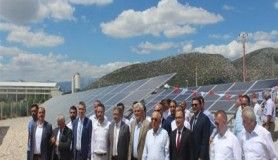 Bucak OSB güneş enerjisi panelleri hizmete girdi