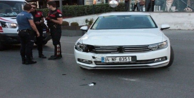 Ataşehir’de kaza: 1 polis yaralı
