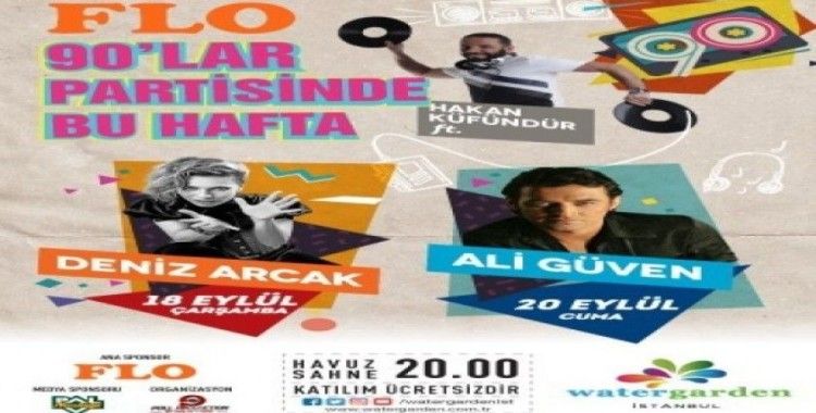Ataşehir’de açık hava konserlerinde 90’lar rüzgarı