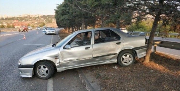 Samsun’da tır otomobile çarptı: 1 yaralı