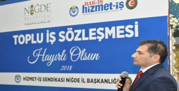 Niğde Belediyesinde Yetki Hizmet-İş Sendikasının