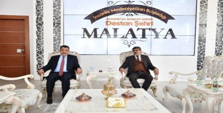 Malatya Emniyet Müdürü Dağdeviren,  Başkanı  Gürkan’ı ziyaret etti