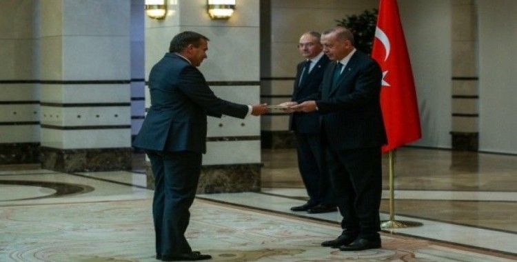 Cumhurbaşkanı Erdoğan, Slovenya Büyükelçisini kabul etti