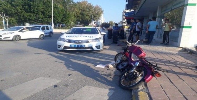 Antalya’da motosiklet kazası: 2 yaralı