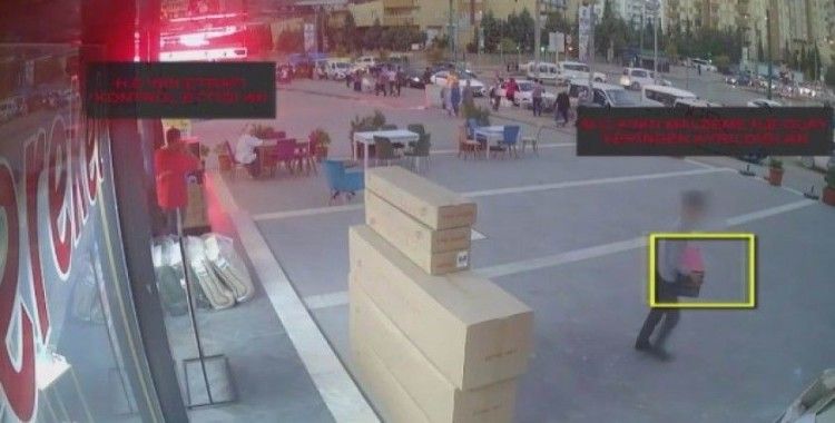 Gaziantep’te hırsızlık anı kamerada