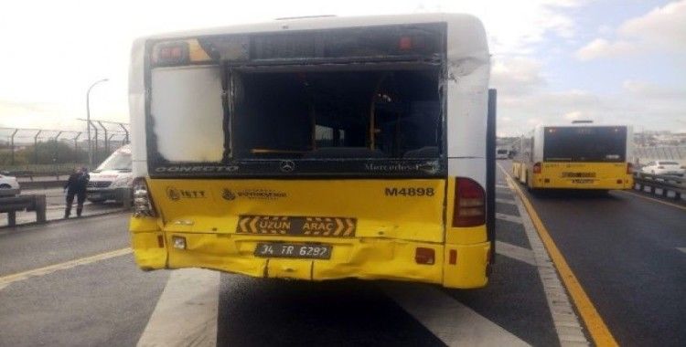 Beyoğlu Halıcıoğlu’nda metrobüsler çarpıştı: 13 yaralı