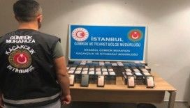 Sabiha Gökçen Havalimanı’nda 179 adet cep telefonu ele geçirildi