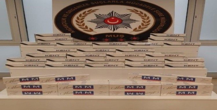 Muş’ta bin 200 paket kaçak sigara ele geçirildi