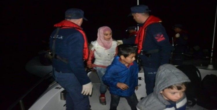 95 düzensiz göçmen Sahil Güvenlik uçağı sayesinde yakalandı