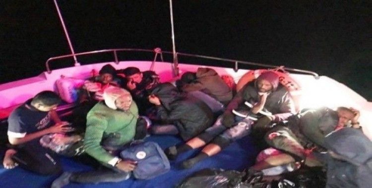 Bodrum açıklarında 18 düzensiz göçmen yakalandı