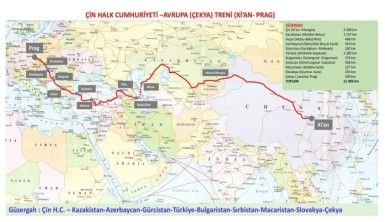 Çin'den gelen ilk yük treni, Marmaray'dan geçip Prag'a ulaşacak
